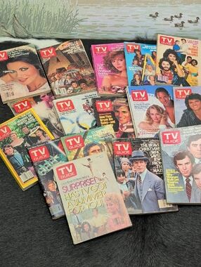 16 Back Issues Of The TV Guide 1984 1985 Mostly